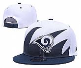 Rams Team Logo White Navy Adjustable Hat GS,baseball caps,new era cap wholesale,wholesale hats